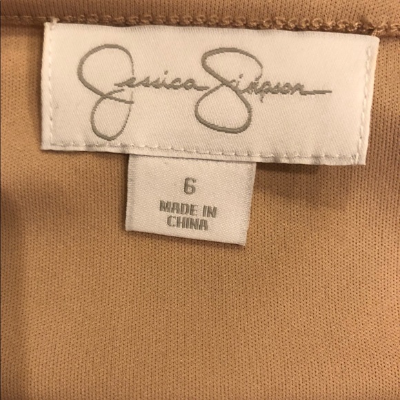 Jessica Simpson Lace Dress w/Ruffle & Feather Hem - Picture 5 of 6